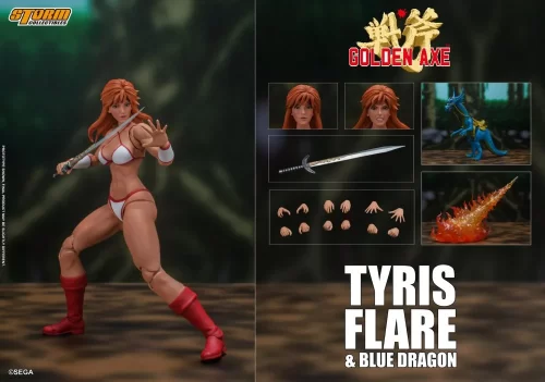 Storm Collectibles Golden Axe Tyris Flare & Blue Dragon 1/12 Scale