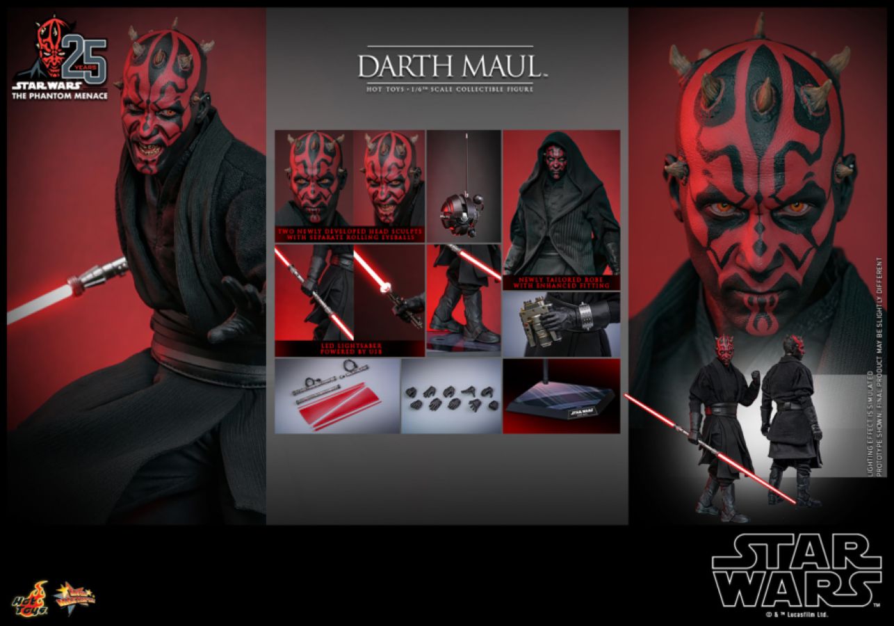 Hot Toys: Star Wars Episode I: The Phantom Menace - Darth Maul 1:6 Scale HOTMMS748